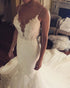 Sexy Tulle Wedding Dress Mermaid Lace Appliques Bodice Corset Back Spaghetti Straps Wedding Gown