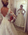 2020 Unique Lace A-line Wedding Dresses Full Sleeve V-Neck Backless Bridal Gowns Court Train 2020 Fashion Stylish