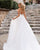 Sexy Organza A-line Wedding Dress Beaded Spaghetti Straps V-Neck Backless Long Wedding Gown