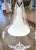 Elegant Satin & Tulle V-neck Lace Appliques Mermaid Wedding Dress With Shawl Perfect Beach Wedding Gown