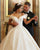 Vintage Lace Wedding Dresses Ball Gown Off The Shoulder V-Neck Princess Bridal Gowns