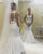 New Arrival Mermaid Lace Wedding Dresses with Satin Belt Sleeveless Beach Trumpet Wedding Gown 2020