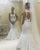 New Arrival Mermaid Lace Wedding Dresses with Satin Belt Sleeveless Beach Trumpet Wedding Gown
