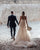 New Sweetheart A-line Lace Wedding Dresses Appliqued Beach Tulle Bohemian Wedding Gown 2020 new collection