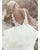 2020 Elegant Beach Wedding Dresses V-Neck Lace Appliques Organza Ruffles A-line Wedding Gown