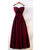 Burgundy Satin Prom Dresses with Spaghetti Straps Long Prom Homecoming Gowns with Big Bow 2020-new
