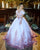 2020 Elegant Lace Wedding Dress Ball Gown Cap Sleeves Blush Appliques Princess Bridal Gowns