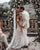 Popular Bohemian Lace Wedding Dresses with Cap Sleeve Fitted Mermaid Wedding Gowns New Fashion