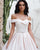Popular Off The Shoulder Wedding Dresses Belt Beaded Sequins Lace Satin Ball Gown Bridal Gowns 2020
