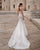 Sexy Mermaid Lace Wedding Dress Strapless See Through Bridal Gowns Long Train