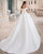 Off The Shoulder Satin Wedding Dresses Beaded Sequins 2020 Ball Gown Bridal Gowns Corset