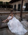 2020 Chic Lace Tulle Wedding Dresses V-Neck Appliqued A-line Bridal Gowns Sheer Back