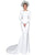 2020 Simple Long Sleeve Wedding Dresses Silk Satin Backless Mermaid Wedding Gown