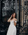 Hot Simple Off The Shoulder Satin Wedding Dresses V-Neck A-line Bridal Gowns Cap Sleeve