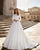 Popular Satin Ball Gown Wedding Dresses Long Sleeve 2020 Bridal Gowns with Lace Appliques