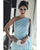 Sexy Sky Blue Prom Dresses Illusion Back One Shoulder Chiffon Long Evening Dress 2021