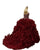 Burgundy Quinceanera Dresses Beaded Shine Rhinestones Puffy Ruffles Ball Gown Sweet 16 Dress vestidos de quinceañera