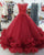 Fashion Burgundy Quinceanera Dresses Beaded Tulle Ruffles Ball Gowns Sweet 16 Dress vestidos de quinceañera
