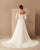 Off The Shoulder Beach Wedding Dresses Summer Long Sleeve Chiffon Bridal Wedding Gown