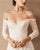 Off The Shoulder Beach Wedding Dresses Summer Long Sleeve Chiffon Bridal Wedding Gown