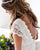 Unique Bohemian Lace Wedding Dresses Cap Sleeve Sexy Backless Beach Wedding Gowns