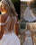 Unique Boho Wedding Dresses Halter Neckline Sexy Lace Bridal Wedding Gowns with Cap Sleeves