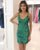 2021 Sexy Short Homecoming Dresses V-Neckline Backless Sheath Sparkly Prom Party Gowns