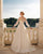 Delicate Lace Tulle Wedding Dresses Sexy See Through Bishop Sleeves V-Neck A-line Bridal Gowns Outdoors