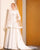 Sexy Satin Wedding Dress Open Back Modest Long Sleeve 2021 Bridal Gowns with Veils