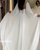 White Chiffon A-line Wedding Dresses Modest Full Sleeve 2021 Bridal Gowns Corset Back
