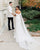 Off The Shoulder Mermaid Lace Wedding Dresses Cap Sleeve 2021 Bridal Gowns with Cape