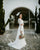 Elegant Lace Long Sleeve Wedding Dresses with V-Neckline Sexy Sheath Bridal Gowns 2021