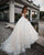 Gorgeous Lace Wedding Dresses Strapless Sexy Ball Gowns Tulle Skirt Bridal Dress with Butterfly