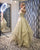 Sparkly Gold Prom Dresses Sexy Spaghetti Straps A-line Lace Organza Long Homecoming Party Gowns 2021