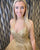 Sparkly Gold Prom Dresses Sexy Spaghetti Straps A-line Lace Organza Long Homecoming Party Gowns 2021