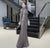 Luxury Muslim Elegant Long Sleeve Beaded Prom Dress with Detachable Train Mermaid Evening Gowns Dresses For Woman AW70199