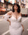 Unique Lace Fitted Wedding Dress Mermaid Detachable Off The Shoulder Flutter Sleeves Sexy Bridal Gowns for Women