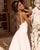2021 Sexy Backless Wedding Dress A-line Simple Spaghetti V-Neckline Bridal Gowns