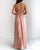 Sexy Coral Silk Satin Bridesmaid Dress Spaghetti Straps Backless A-line Party Gowns 2022