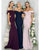 Mermaid Elastic Satin Bridesmaid Dress Off The Shoulder Backless Long Party Gowns New
