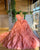 Yellow Quinceanera Dresses Ball Gown Organza Skirt Ruffles Puffy Strapless Bodice Beaded Sweet 16 Dresses 803101