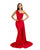 Sexy One Shoulder Bridesmaid Dresses Mermaid Honor of Maid Bride Silk Like Satin Dress for Girls