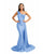 Sexy One Shoulder Bridesmaid Dresses Mermaid Honor of Maid Bride Silk Like Satin Dress for Girls