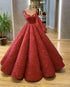 Stunning Burgundy Quinceanera Dress Square-Neckline Princess Ball Gowns vestidos de quinceañera Sweet 16 Dress