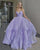 Sparkly Light Purple Prom Dresses with Ruffles Sexy Long Party Gowns Spaghetti Straps
