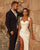 Sexy Satin Wedding Dresses Sweetheart Beach Wedding Gown Mermaid 2022 Bridal Dress with Split Side