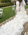 Sexy Mermaid Wedding Dresses Satin Strapless Organza Ruffles Wedding Gown 2022 Bridal Dress Long Train