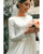 Popular Satin Wedding Dresses Full Sleeve 2021 Wedding Gowns for Brides Chapel Train