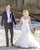 Mermaid Wedding Dresses Strapless Organza Ruffles Wedding Gown 2022 Bridal Dress Beaded Appliques