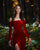 Sexy Velvet Prom Dresses Off The Shoulder Full Sleeve Long Prom Gowns Split Side